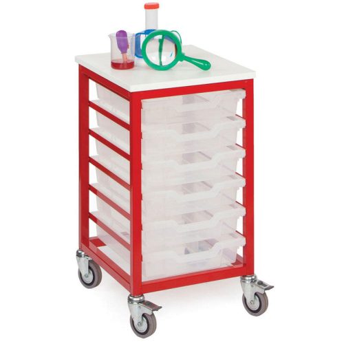 Red Metal Tray Storage Unit EF8803C