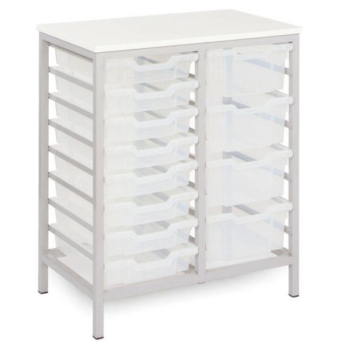 16 Single Tray Metal Storage Unit