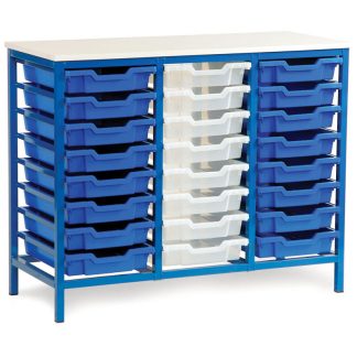 24 Single Tray Metal Storage Unit