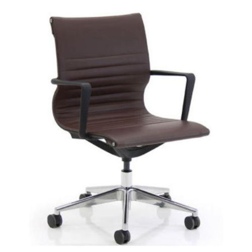 Verco Brown Flux Swivel Chair with Arms