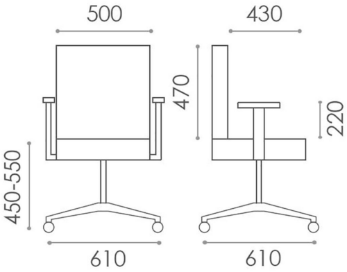 Verco Flux Chair Measurements