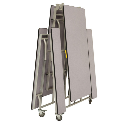 Grey Folded Mobile Folding and Bench Unit