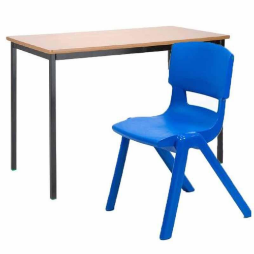 Ink Blue Postura Chair with Fully Welded Classroom Table