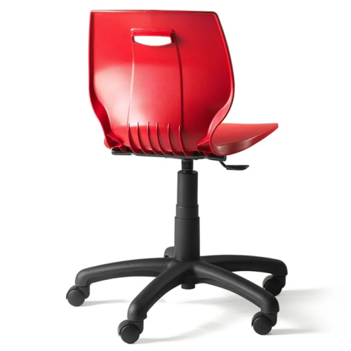 Back of Advanced Red Geo ICT Swivel Chair