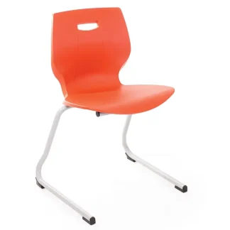 Advanced Orange Geo Reverse Cantilever Chair