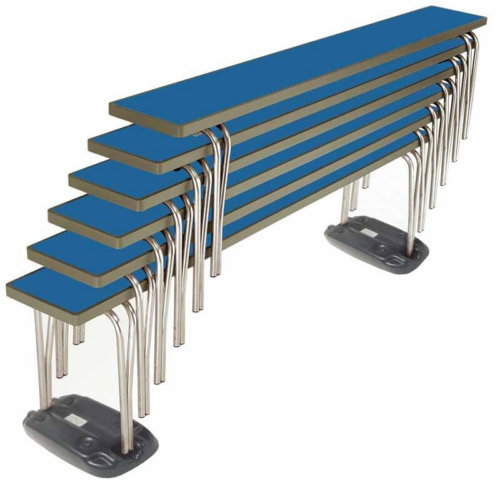 Stack of 6 Blue Gopak Benches