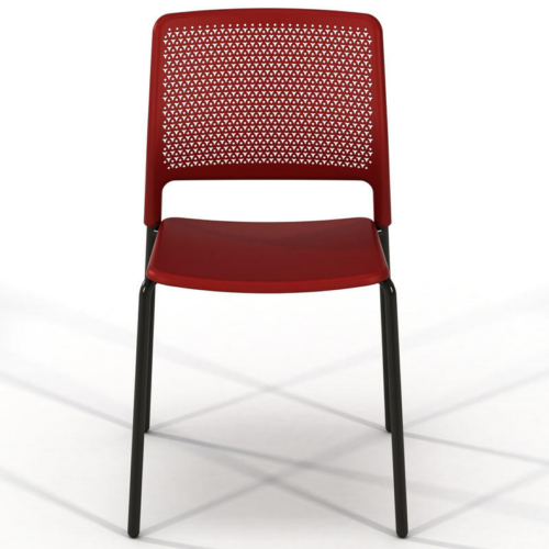 Red Grafton 4 Leg Chair