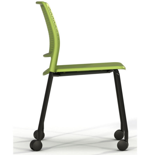 Green Grass Grafton Chair with Castors Side View