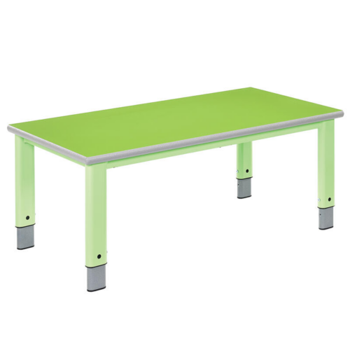 Metalliform Green Rectangular Start Right Height Adjustable Table