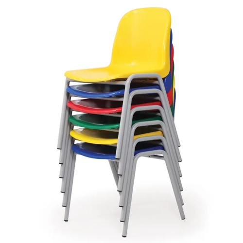 Stack of 6 bright Harmony Chairs