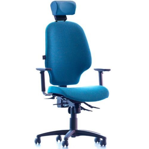 Blue Ocee Harvey Chair with Headrest