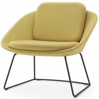 Green Ocee Dishy Chair on Skid Frame