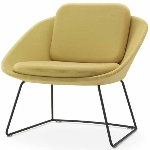 Green Ocee Dishy Chair on Skid Frame