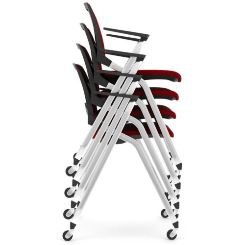 Stacked red La Kendo Chairs