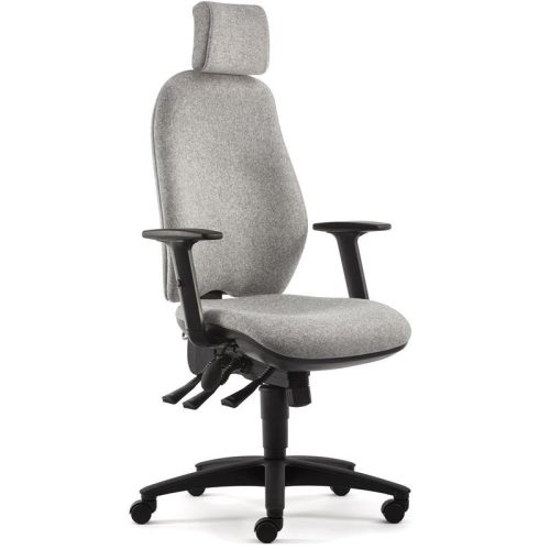 Grey Pledge Mode Chair with Headrest