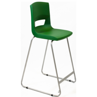 postura 685mm high back stool forest green