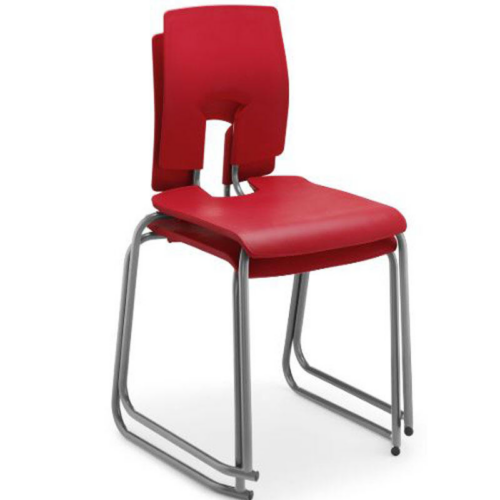 Stacked Red SE Classic Skid Base Chairs