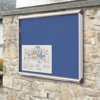 Outdoor tamperproof framed noticeboard