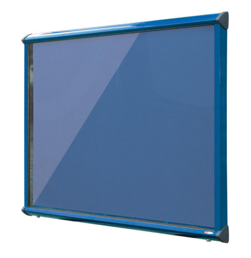 Blue Outdoor Framed Noticeboard