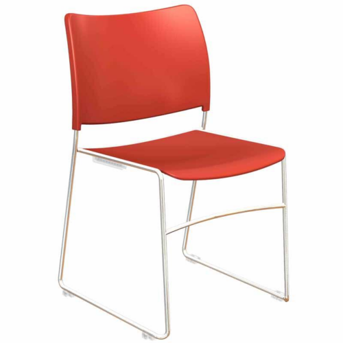 Red Zlite High Density Stacking Chair