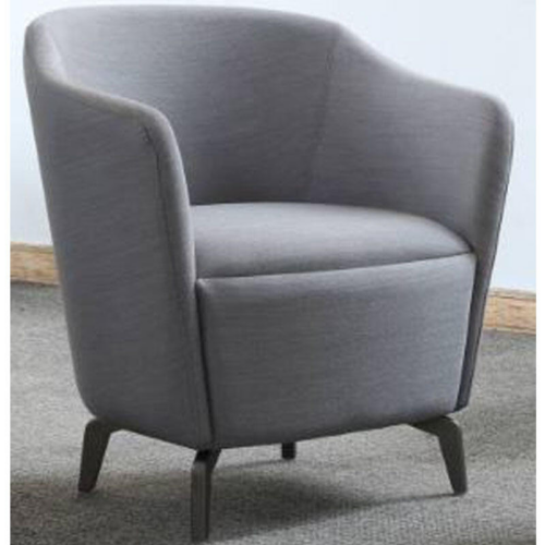 Grey Ocee Solace Chair with Black Legs