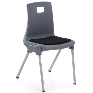 Black Metalliform ST Chair with Seat Pad