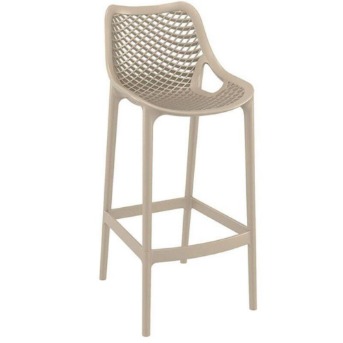Dallas Taupe Indoor Outdoor Stool