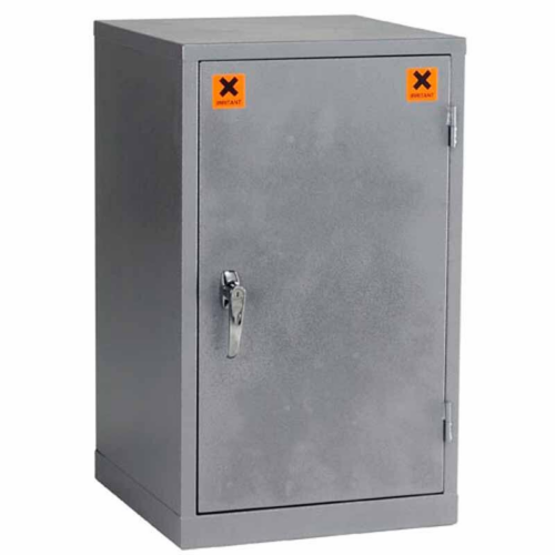 Closed Grey COSHH Storage Cabinet