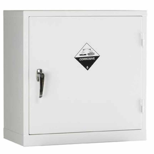 Closed White Acid Cabtek Storage Cabinet