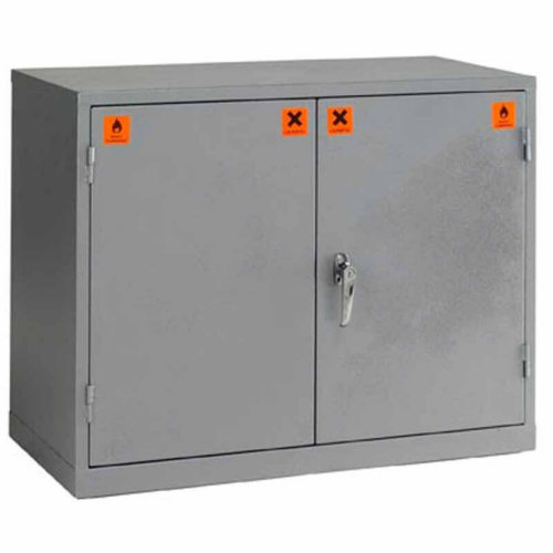 Closed Grey COSHH Storage Cabinet