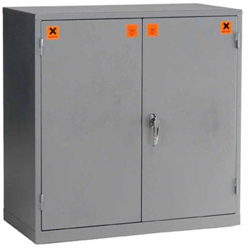 Closed Grey COSHH Storage Cabinet