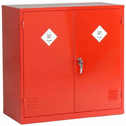 Closed Grey COSHH Storage Cabinet