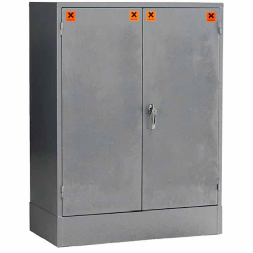 Closed Grey COSHH Storage Cabinet