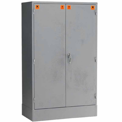 Closed Grey COSHH Storage Cabinet