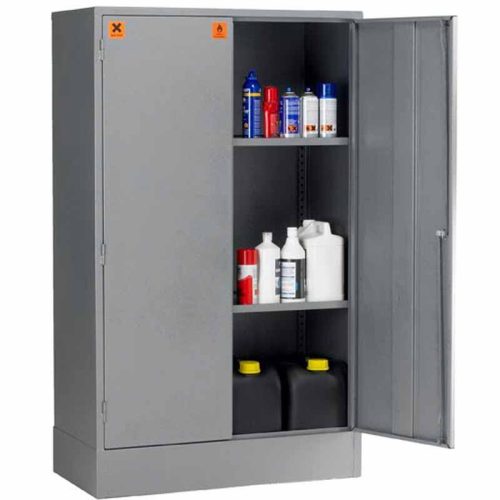 Closed Grey COSHH Storage Cabinet