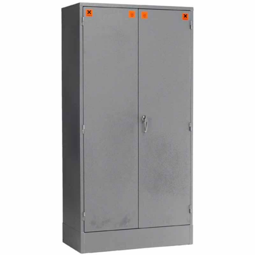 Closed Grey COSHH Storage Cabinet