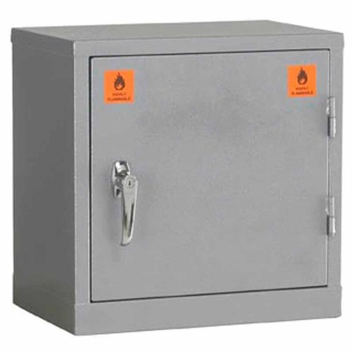 Closed Grey COSHH Storage Cabinet