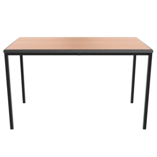 Rectangular T Table with Beech Top & Black Frame