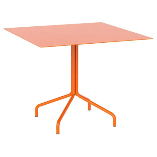 Red Orange Square Vine Dining Table