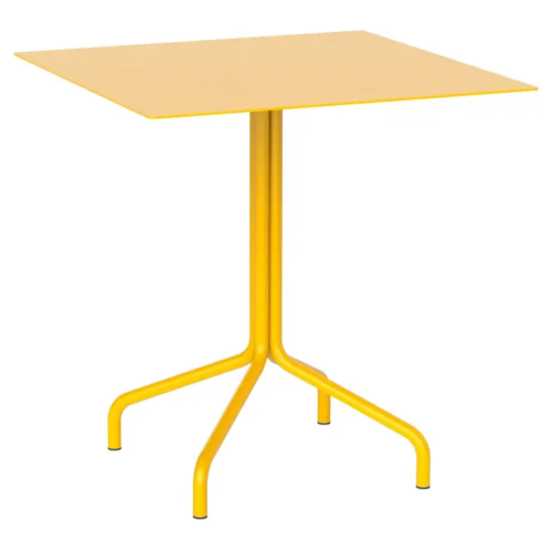 Yellow Orange Square Vine Dining Table