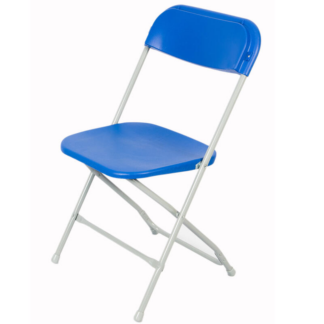 Blue Zlite Straight Back Folding Chair