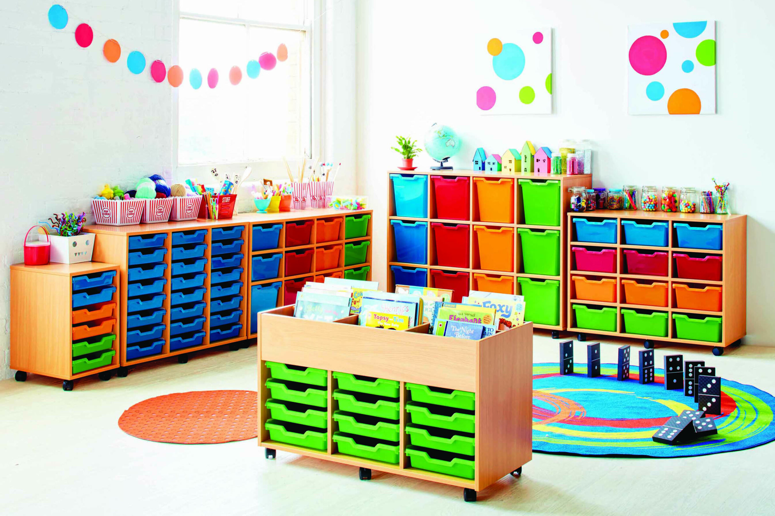 Monarch Storage Units in Classroom