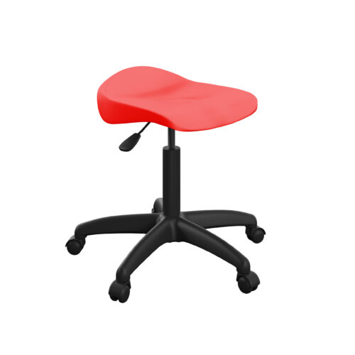 Red Titan Swivel Stool