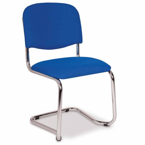 Blue Stacking Cantilever Visitor Chair