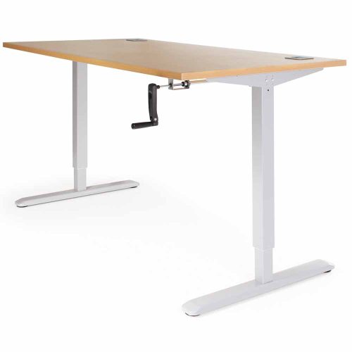 Manual Height Adjustable Table with Crank Handle