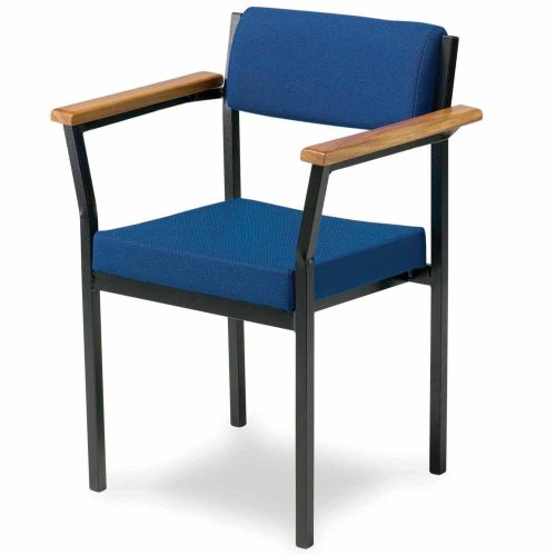 Blue Heavy Duty Stacking Visitor Armchair