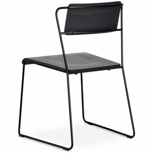 Workstories Transit Chair Chair in Black Ash rear view