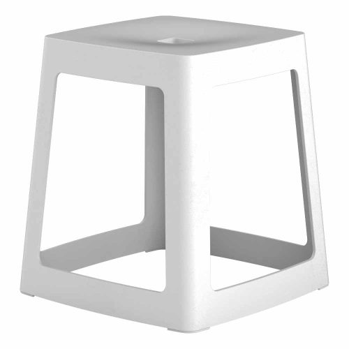 Light Grey Base Low Stool