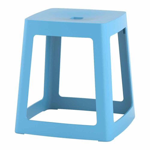 Pastel Blue Base Low Stool