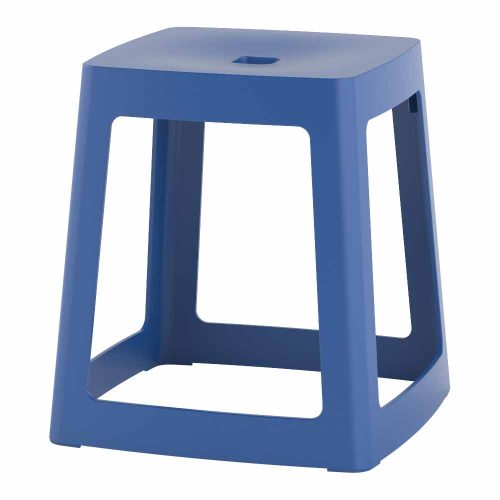 Violet Blue Base Low Stool